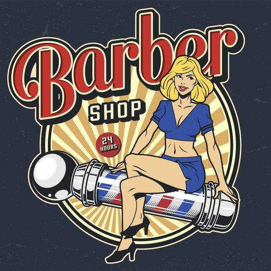 Barber Shop Canvas Framed Poster | Wall Art - Home Decor