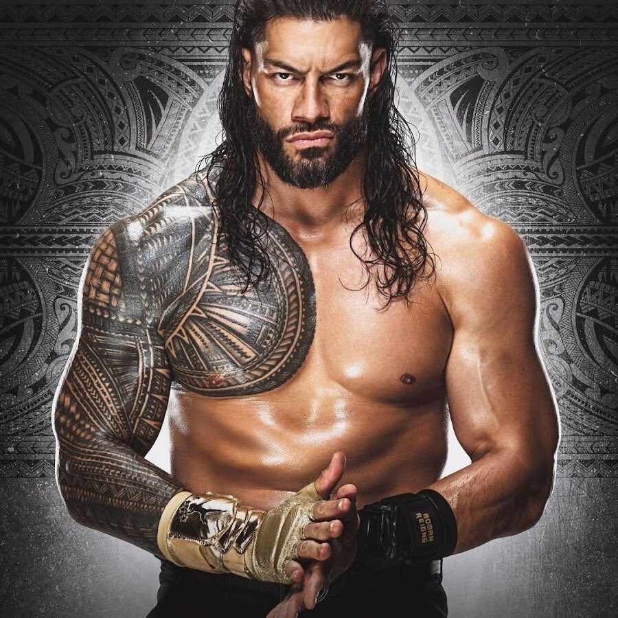 Roman Reigns WWE WWF Wrestling Canvas Framed Poster |  Canvas - Customized Gift