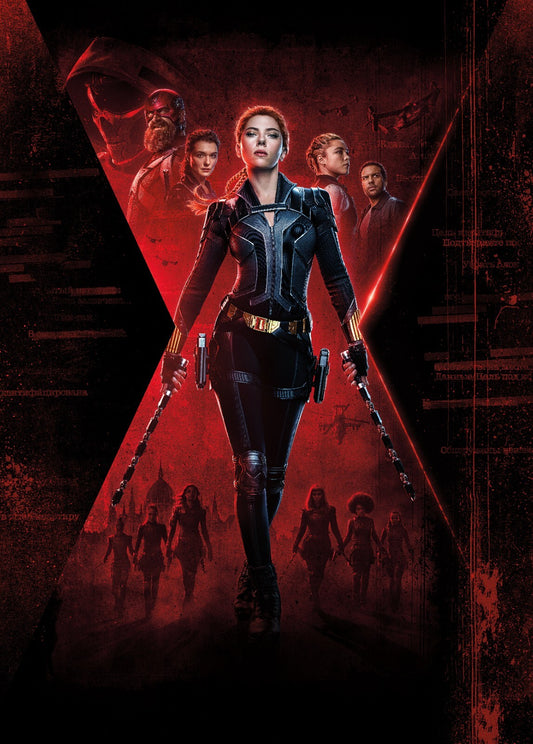 Black Widow Canvas Framed Poster | Wall Art - Home Decor