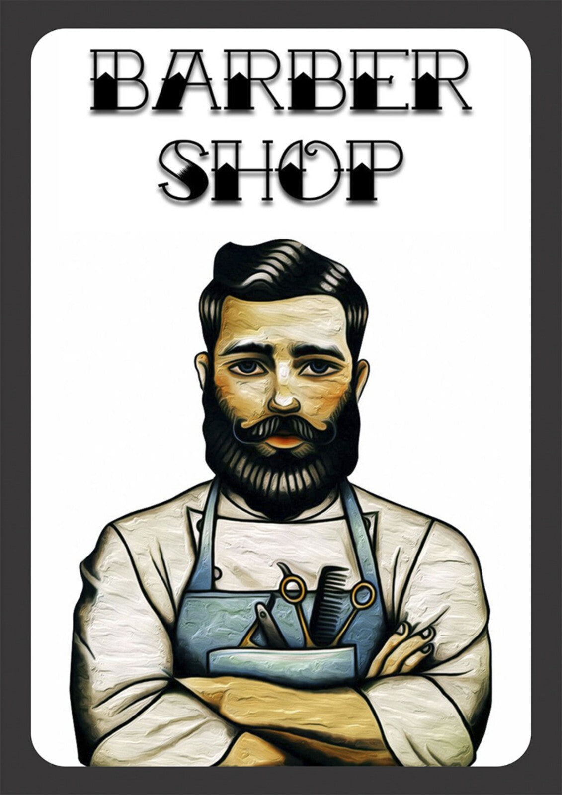 Barber Shop Canvas | Wall Art , Canvas , Home Decor , Customized Gift