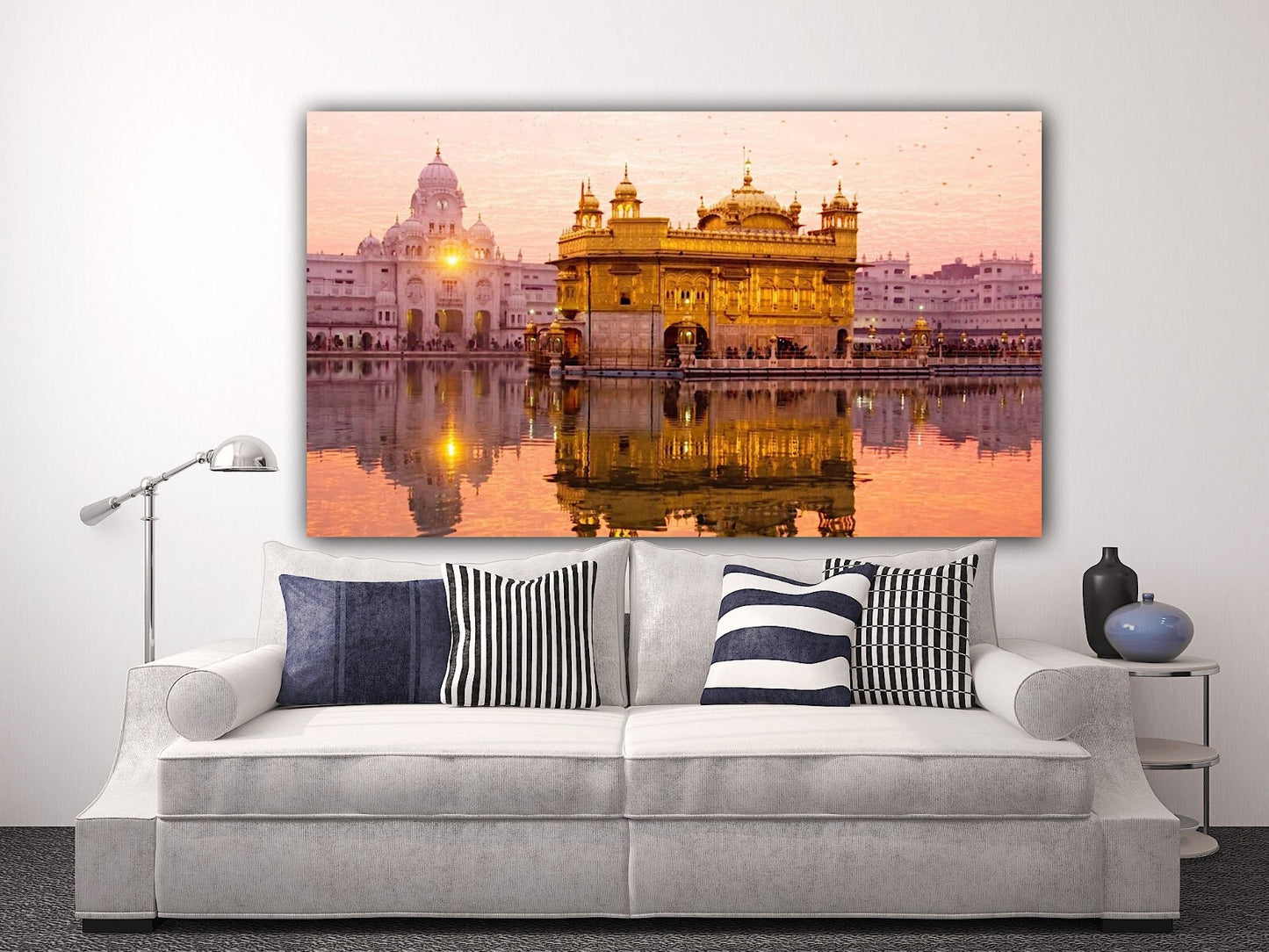 Golden Temple Canvas | Wall Art , Canvas - Customized Gift ,  Sikhism Painting