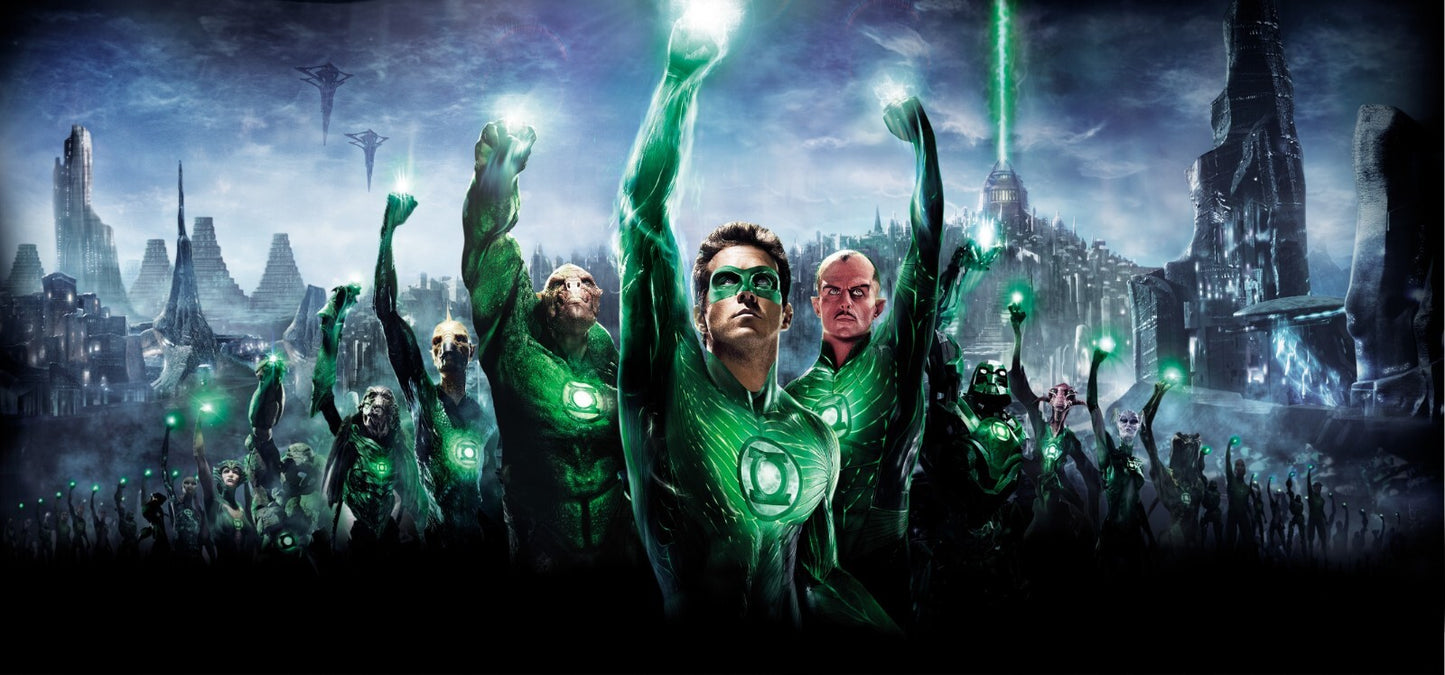 Green Lantern Canvas Framed Poster | Wall Art - Home Decor