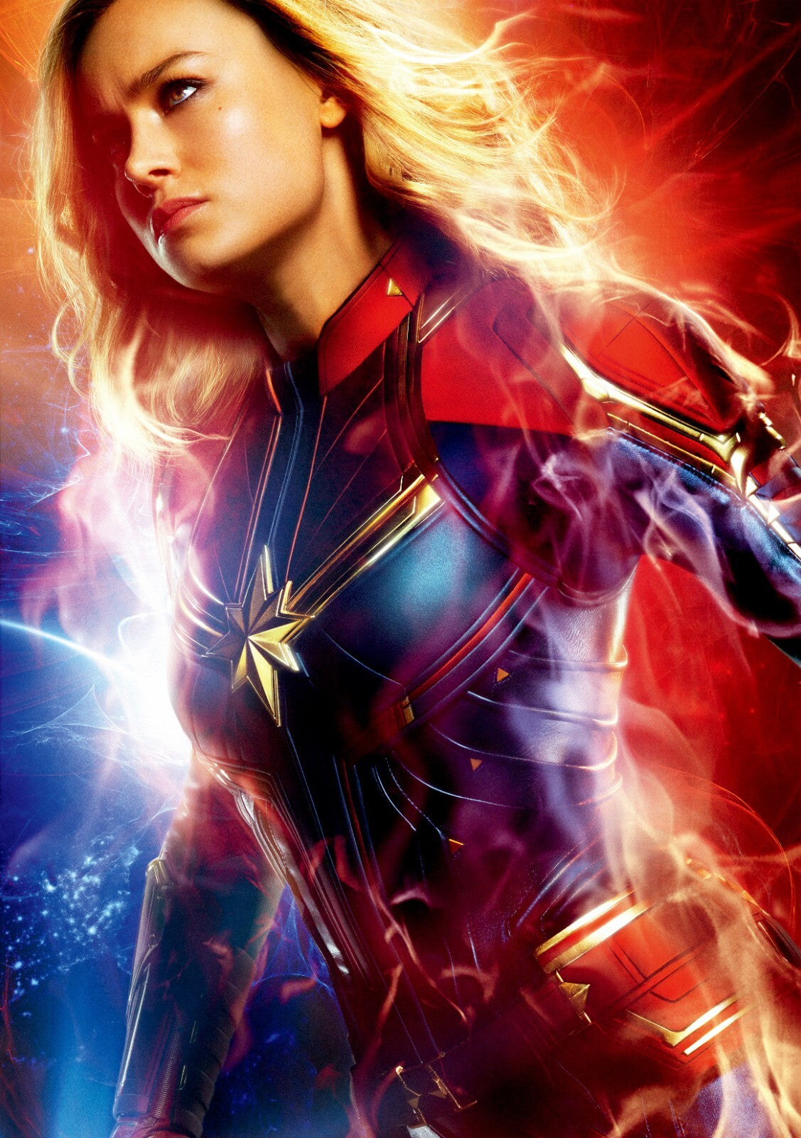 Capitan Marvel Canvas Framed Poster | Wall Art - Home Decor