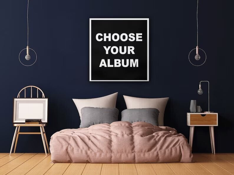 Choose your Album Cover - Square - Album Cover Canvas - Music Art - Wrapped Fram