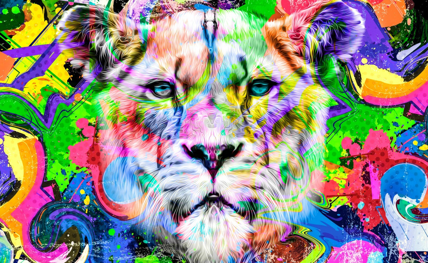 Street Art Canvas Framed Poster | Wall Art - Home Decor