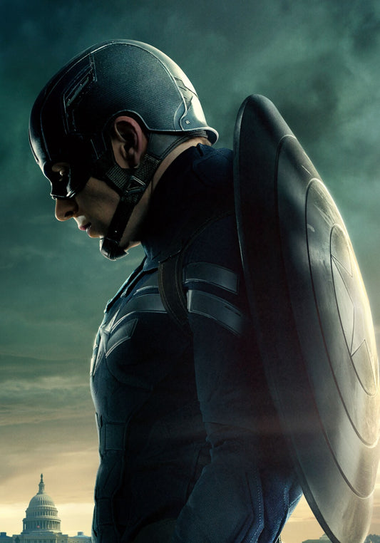 Captain America Canvas Framed Poster | Wall Art - Home Decor