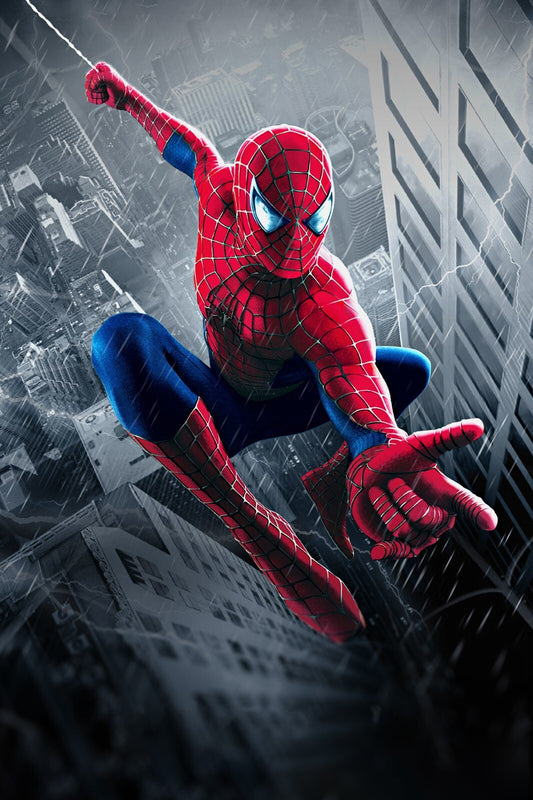 Spider Man Canvas Framed Poster | Wall Art - Home Decor