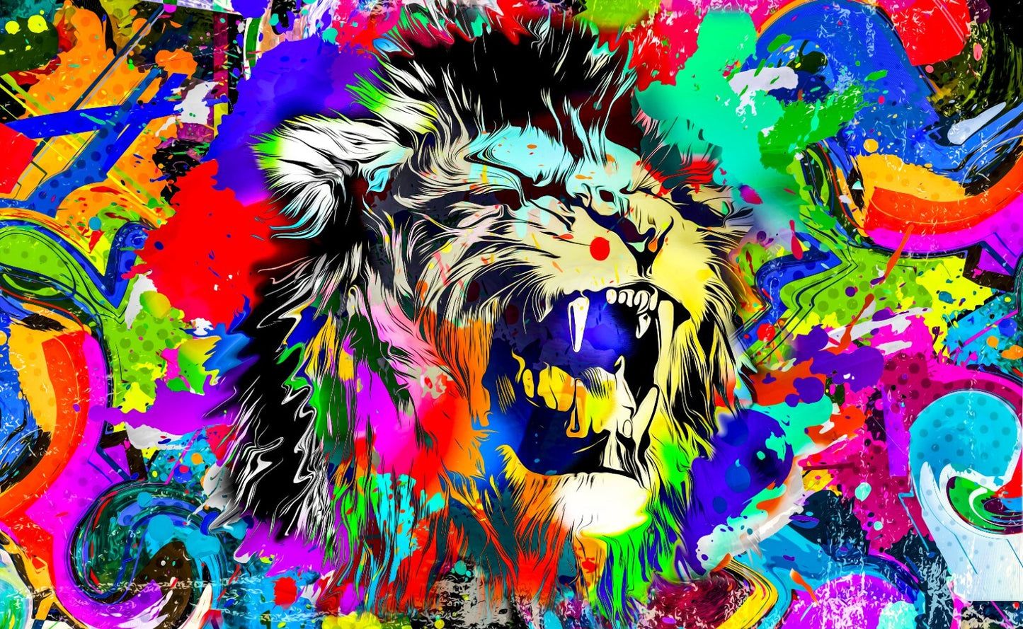 Street Art Canvas Framed Poster | Wall Art - Home Decor