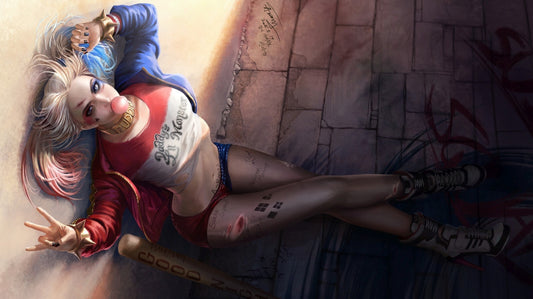 Harley Quinn Canvas Framed Poster | Wall Art - Home Decor