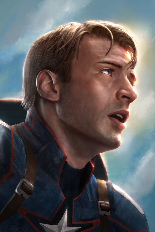 Captain America Canvas Framed Poster | Wall Art - Home Decor