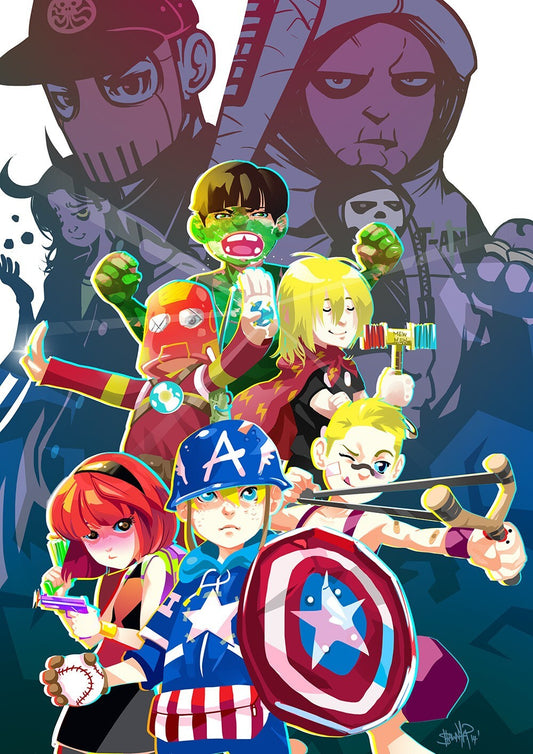 The Avengers Canvas Framed Poster | Wall Art - Home Decor