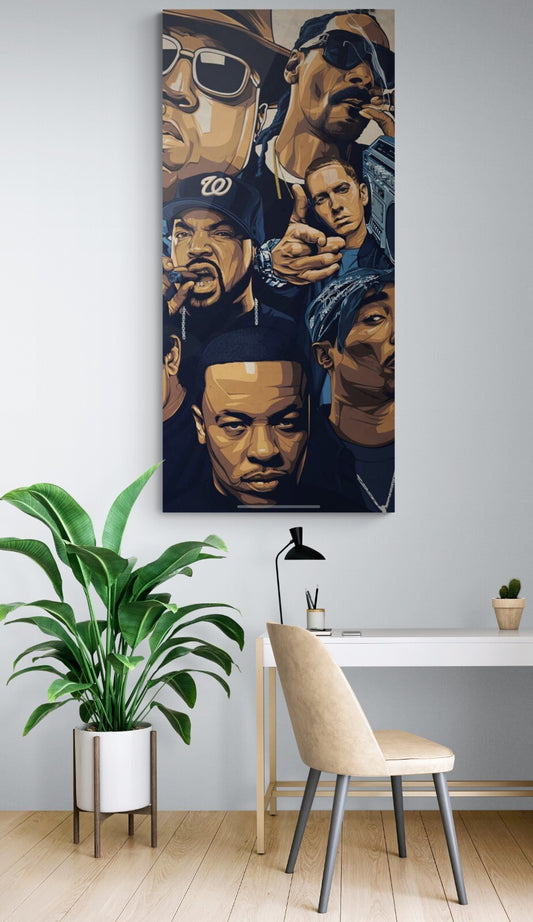 Kings of Hip Hop GOAT Canvas Framed Poster | Wall Art Canvas -  Customized Gift