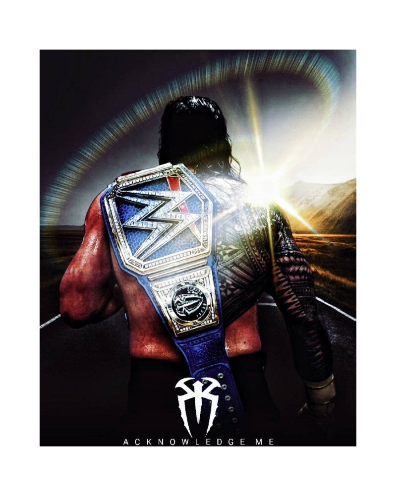 Roman Reigns WWF WWE Wrestling Canvas Framed Poster  |Canvas , Customized Gift