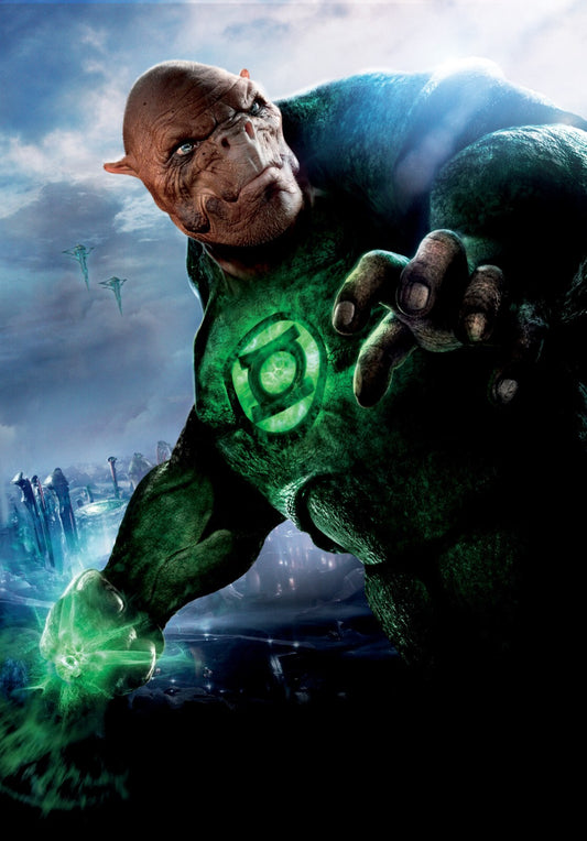 Green Lantern Canvas Framed Poster | Wall Art - Home Decor