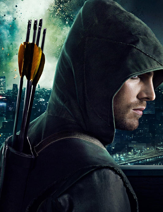 Green Arrow Canvas Framed Poster | Wall Art - Home Decor