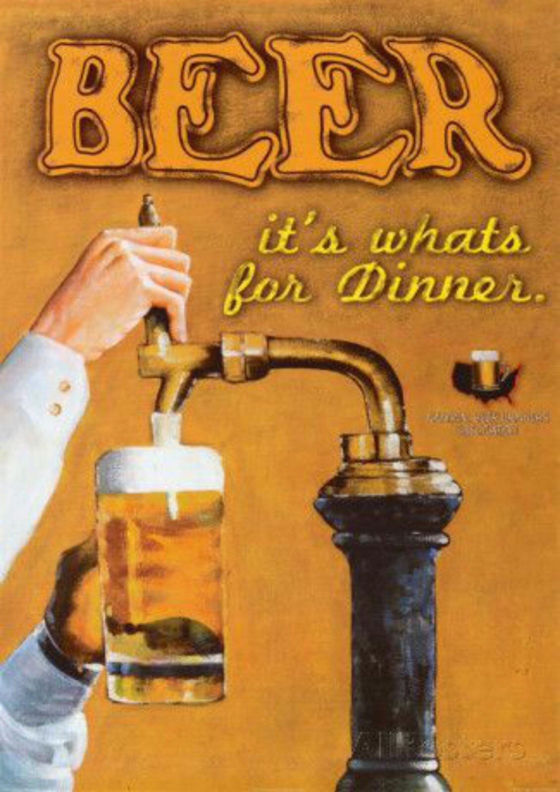 Drinks Canvas Framed Poster | Wall Art - Home Decor