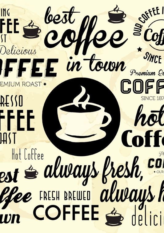 Coffee and Kitchen Canvas Framed Poster | Wall Art - Home Decor