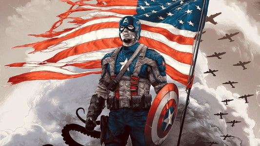 Captain America Canvas Framed Poster | Wall Art - Home Decor