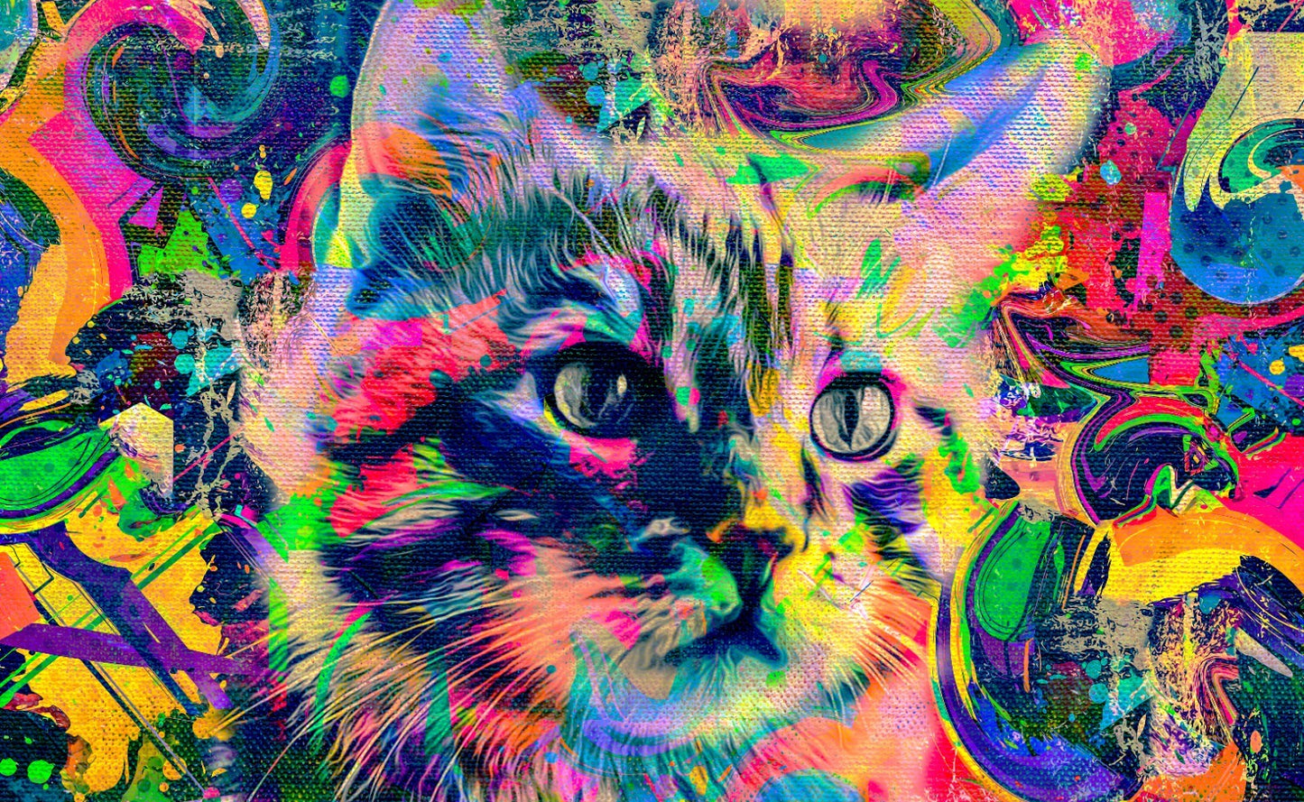 Street Art Canvas Framed Poster | Wall Art - Home Decor