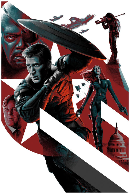 Captain America Canvas Framed Poster | Wall Art - Home Decor