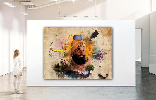Guru Gobind Singh Ji Canvas | Wall Art , Canvas , Home Decor , Customized Gift