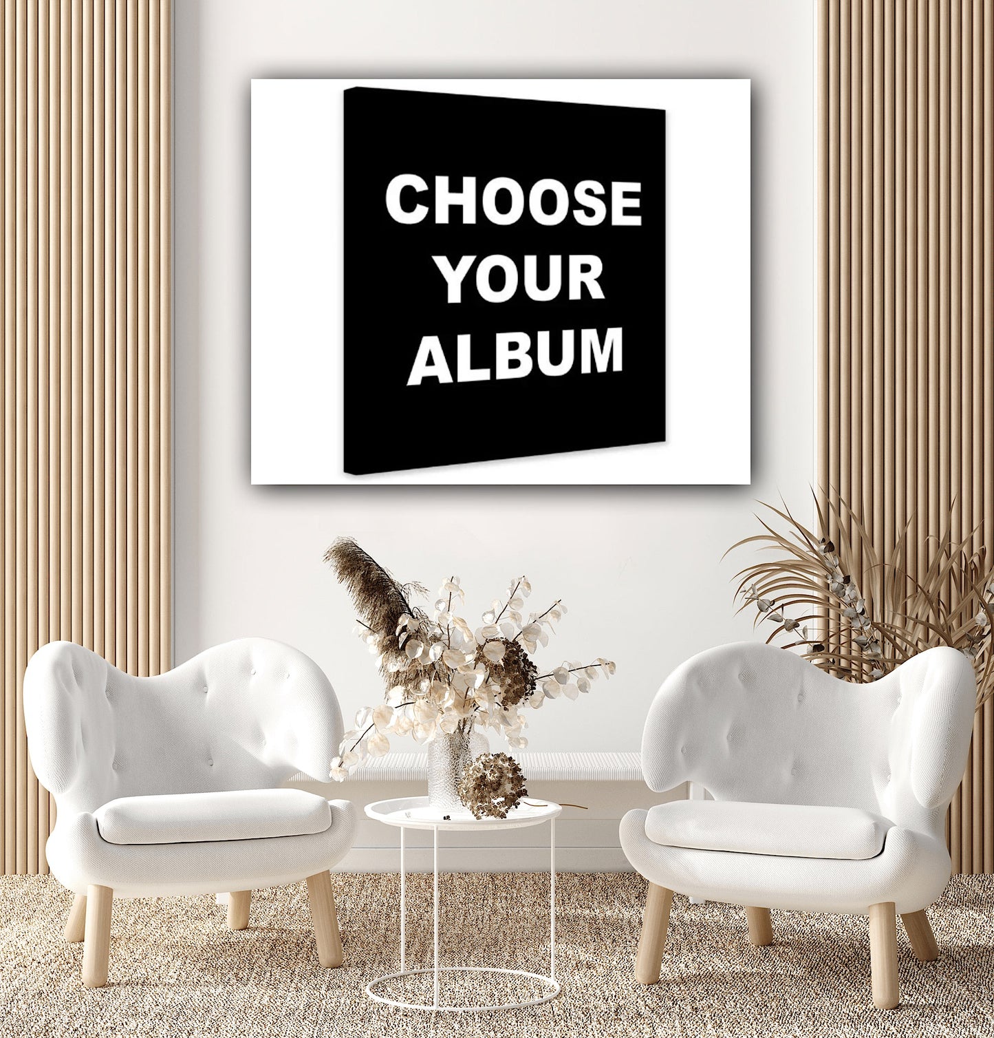Choose your Album Cover - Music Art - Framed Canvas Poster