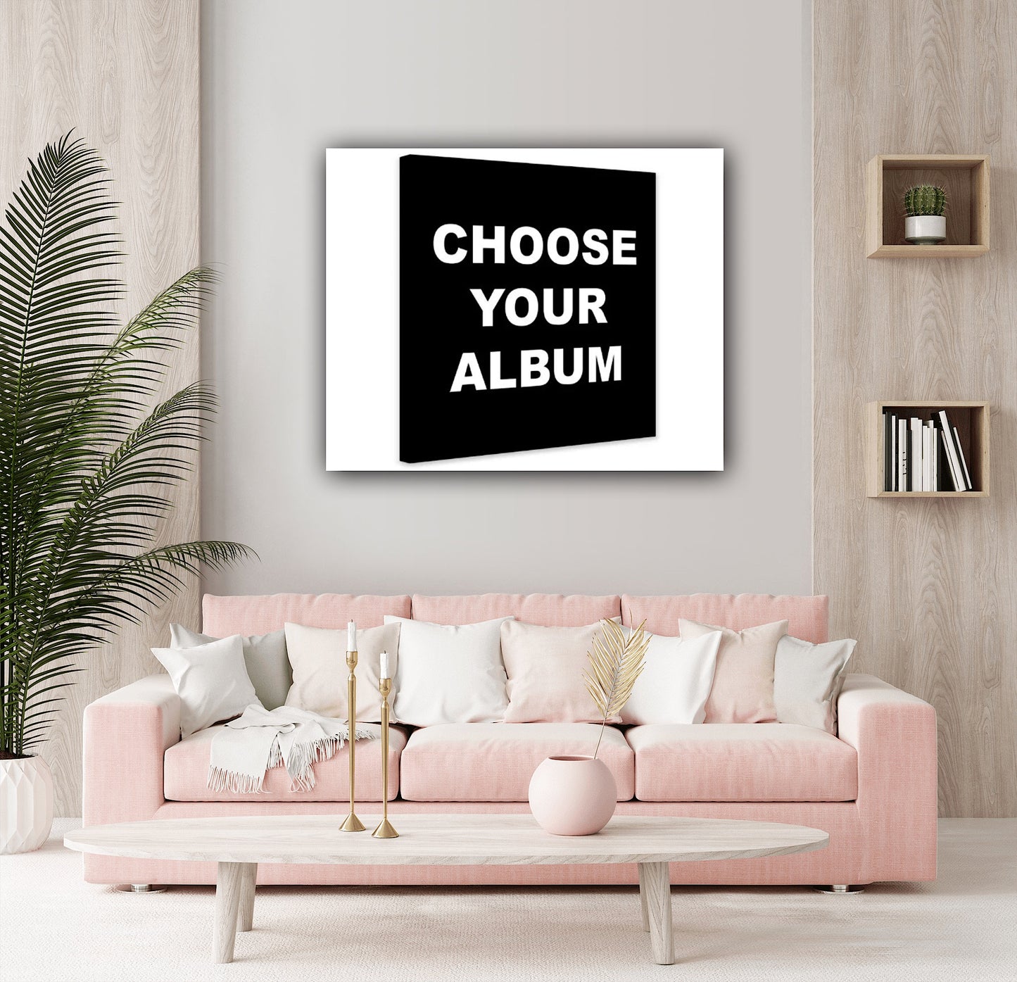 Choose your Album Cover - Music Art - Framed Canvas Poster