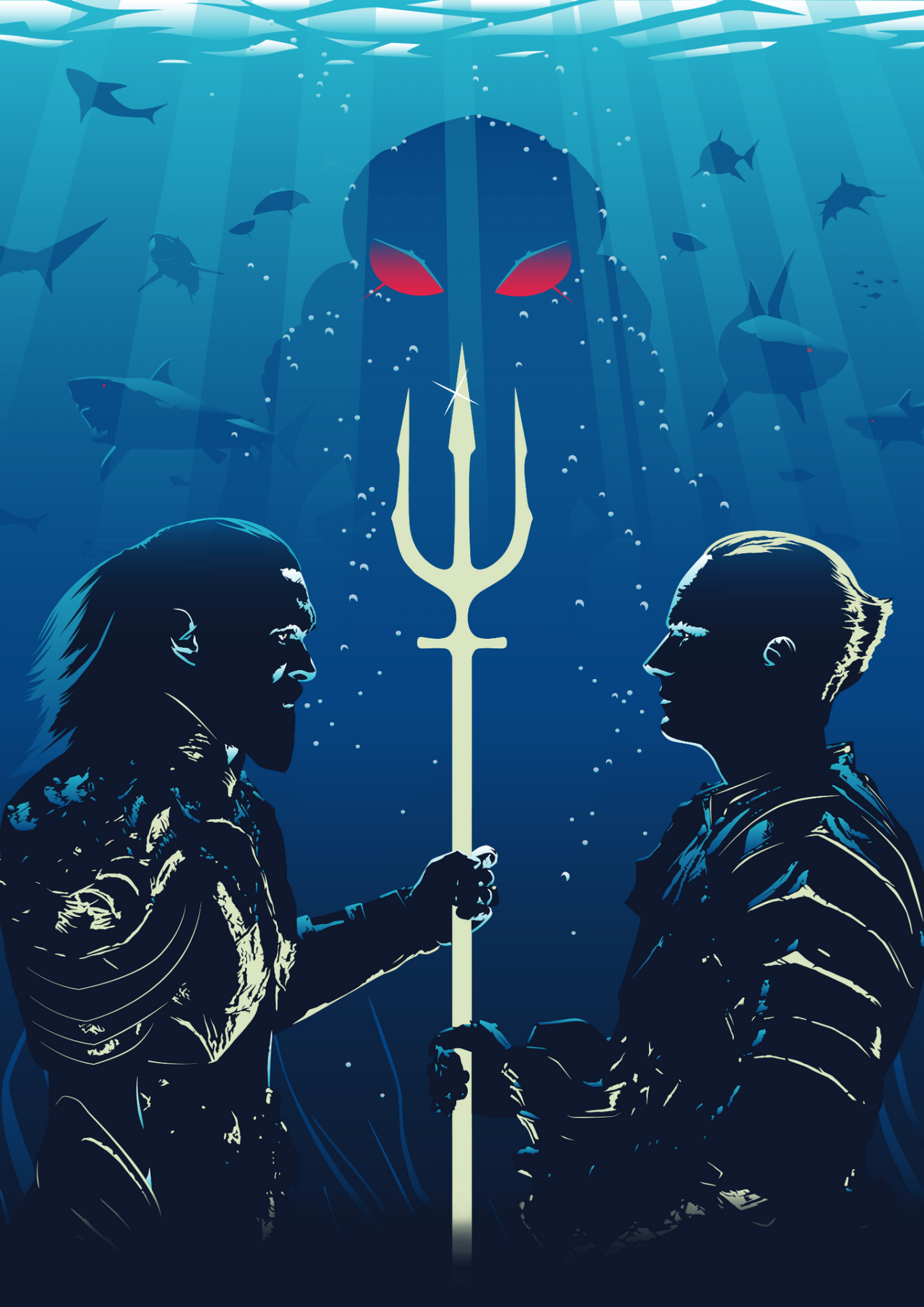 Ocean Master Canvas Framed Poster | Wall Art - Home Decor