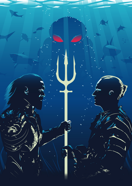 Ocean Master Canvas Framed Poster | Wall Art - Home Decor