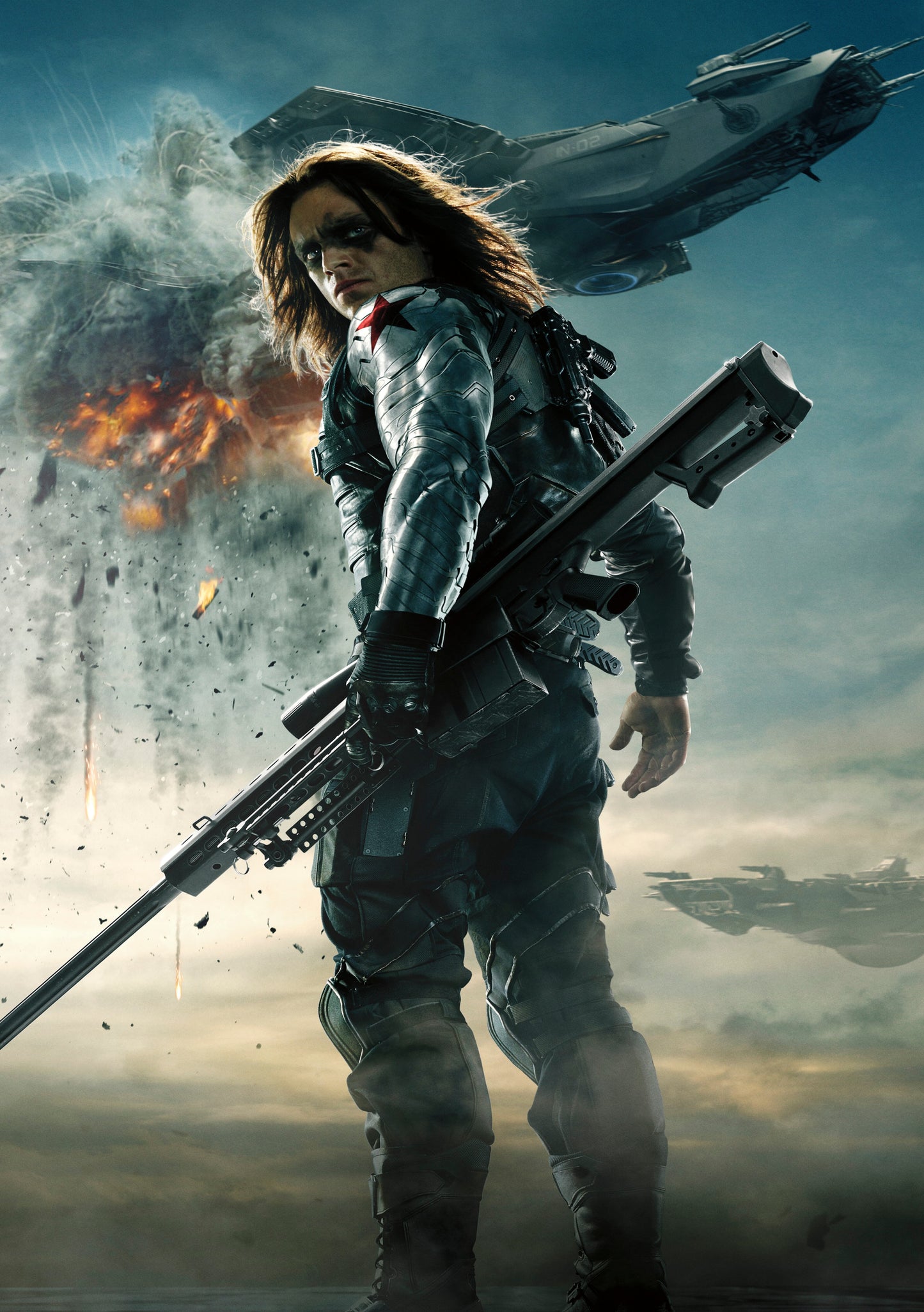 Captain America - Bucky Barnes Canvas Framed Poster | Wall Art - Home Decor