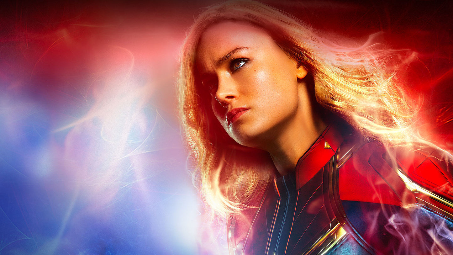 Carol Danvers _Captain Marvel Canvas Framed Poster | Wall Art - Home Decor