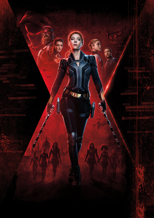 Natasha Belova - Black Widow Canvas Framed Poster | Wall Art - Home Decor