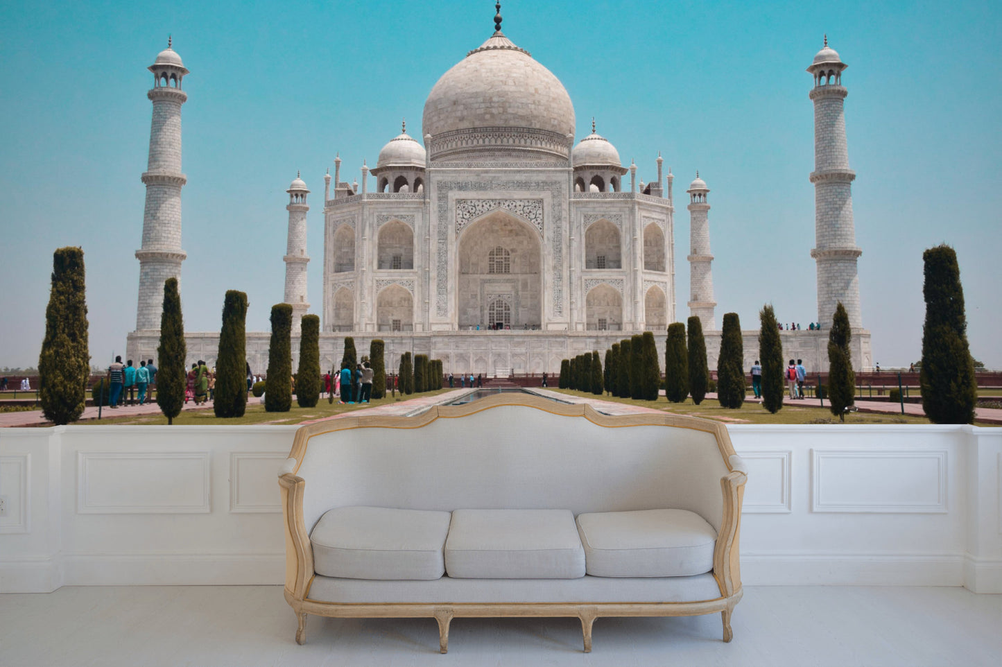 Removable Wallpaper Taj Mahal History Wonders. Peel and Stick Wallpaper.