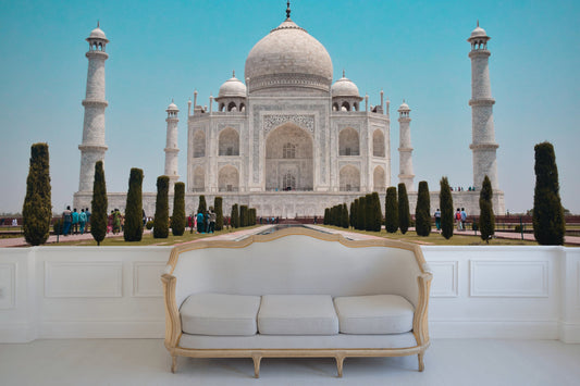 Removable Wallpaper Taj Mahal History Wonders. Peel and Stick Wallpaper.