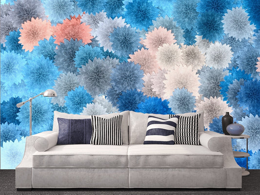 Removable Wallpaper Floral Pattern Wallpaper #2. Peel and Stick Wallpaper.