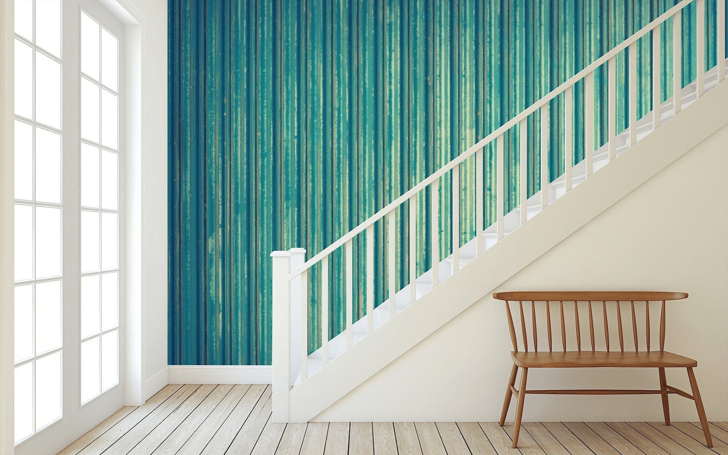 Removable Wallpaper Wall Effect #2. Peel and Stick Wallpaper.
