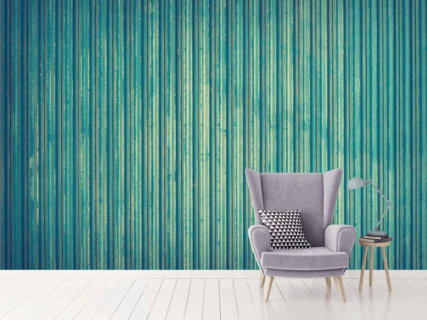 Removable Wallpaper Wall Effect #2. Peel and Stick Wallpaper.