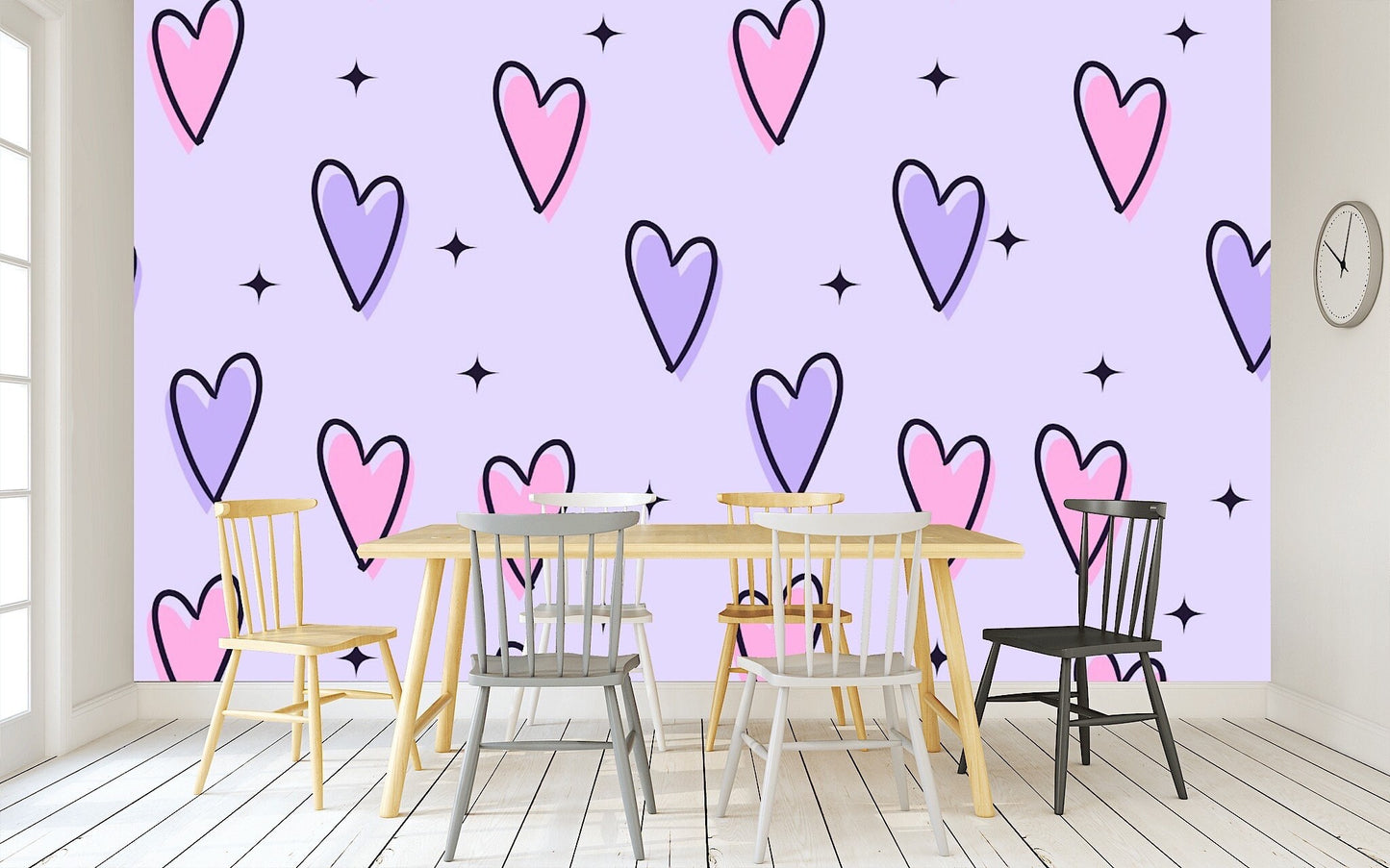 Removable Wallpaper Love Wallpaper #2. Peel and Stick Wallpaper.