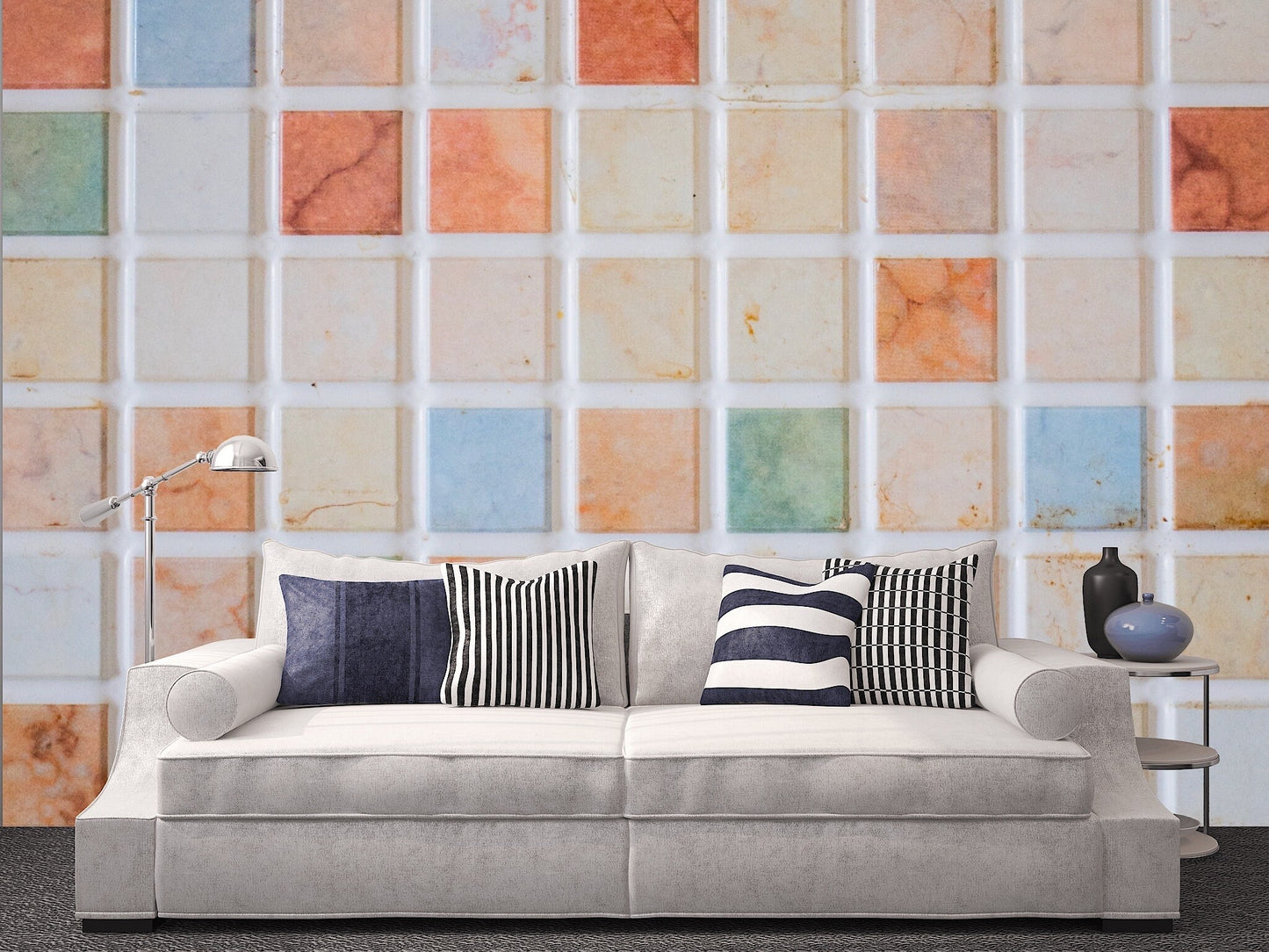 Removable Wallpaper Wall Effect #4. Peel and Stick Wallpaper.
