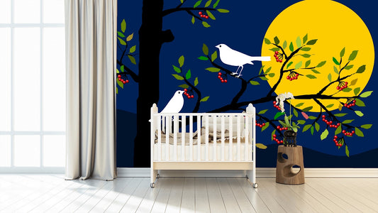 Removable Wallpaper Floral Pattern #9. Peel and Stick Wallpaper.