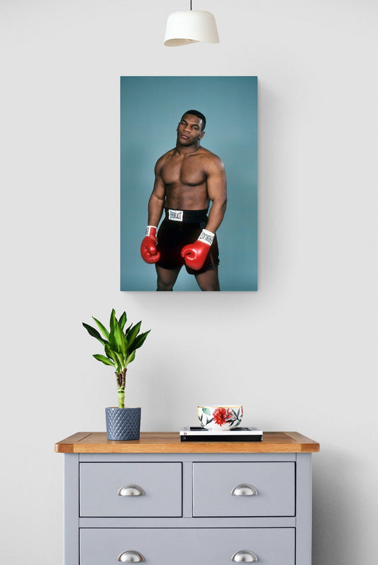 Mike Tyson Canvas | Mike Tyson Greast Hit Boxing Stretched Canvas ~ More Size , Wall Art | Hanging Pictures