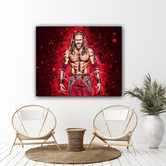 Edge Canvas | Wrestling Poster Decorative Painting | Canvas Wall Posters | Art Picture Print Modern Family Bedroom Decor Posters