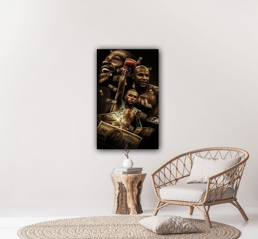 Floyd Mayweather Jr Canvas | Canvas Art Poster And Wall Art Picture Print Modern Family Bedroom Decor Posters