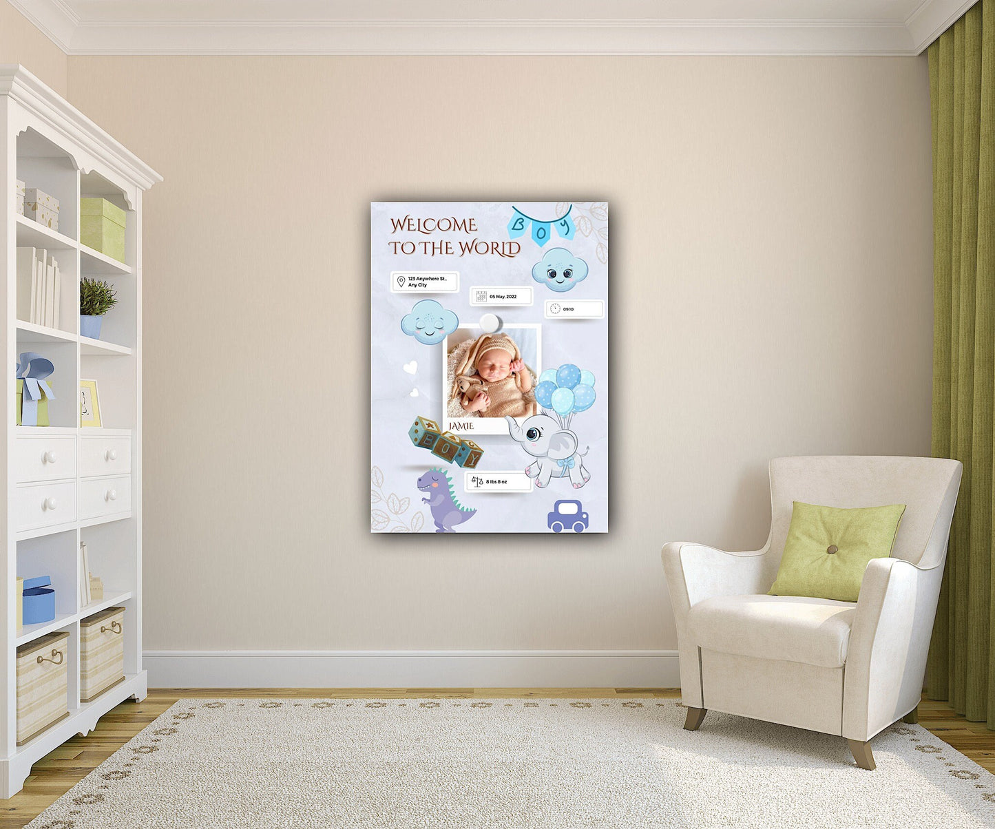 New Baby Gift | Personalised Gift for Newborn | Custom Name Gift |  Gift for Newborn Baby Boy and Girl