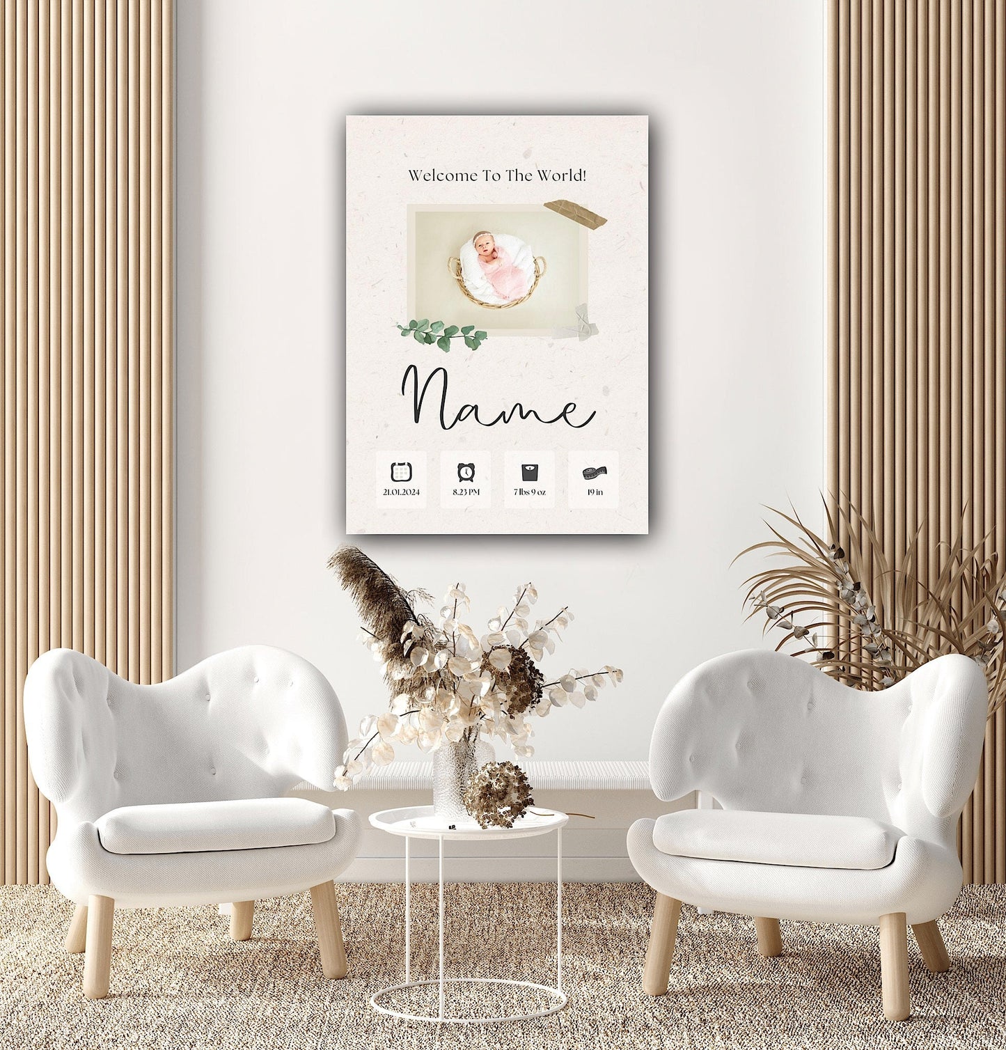 New Baby Gift | Personalised Gift for Newborn | Custom Name Gift |  Gift for Newborn Baby Boy and Girl