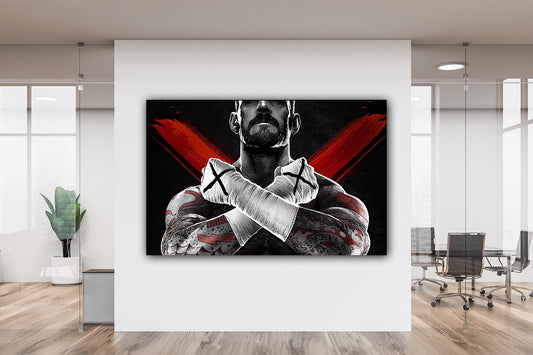 CM Punk Canvas Print - Bring Home the Straight Edge Superstar!
