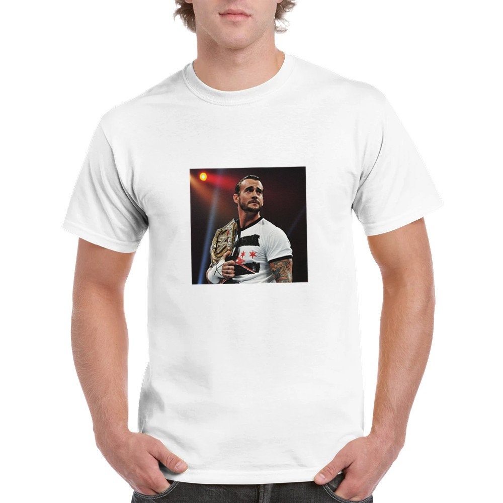 Champion Style: Iconic CM Punk T-shirt - Rebel Spirit for Wrestling Fans!