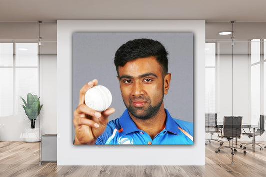 Ravichandran Ashwin Canvas | Printed Framed Canvas Painting for Home Decor | Customized Canvas