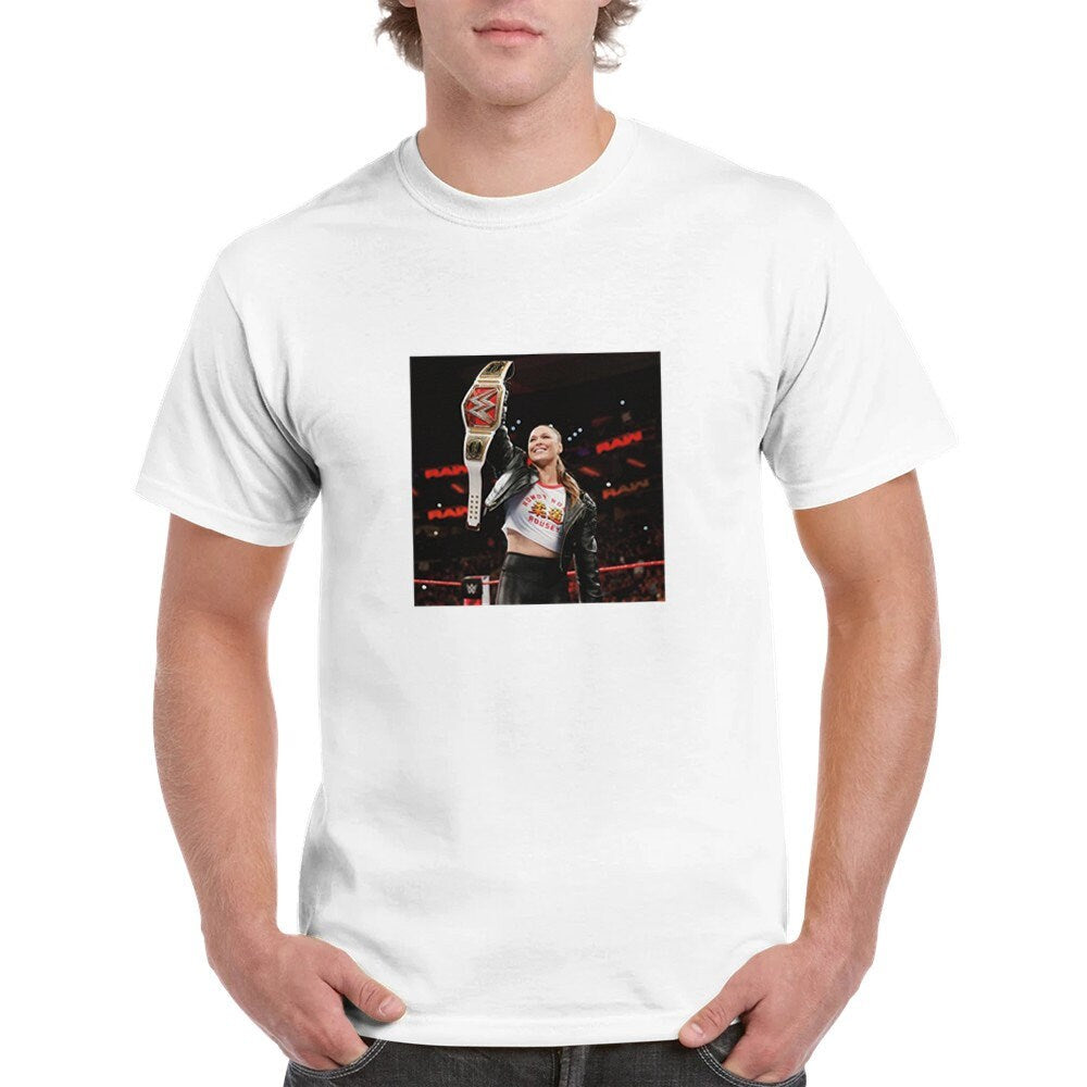 Champion Tribute: Ronda Rousey T-shirt - Premium Apparel for Sports Fans!